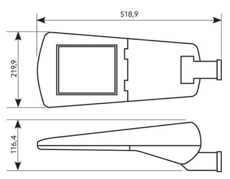 NEXUS STREET S 34W 4000K 5780lm Kobi Straßenleuchte