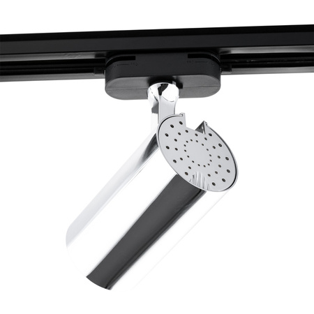 GU10 CHROM Stromschienenstrahler für einphasige Stromschienen Verstellbare Stromschienenleuchte SPOT-Lampe