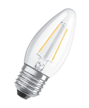 LED Leuchtmittel E27 B35 CL 4,8W = 40W 470lm 2700K Warm 300° OSRAM SUPERSTAR Filament Dimmbar
