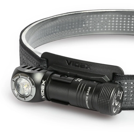 LED-Kopftaschenlampe 3 Lichtfarben 20W 200lm 5000K Schwarz IP68 Videx