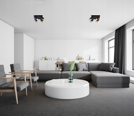 ERIS GOLD 4xGU10 LED Deckenleuchte verstellbar