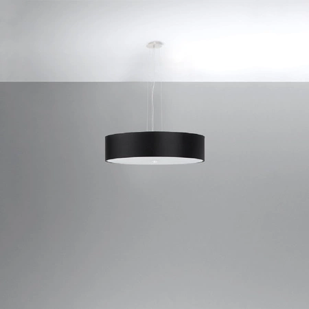 SKALA LED Pendelleuchte 3xE27 Kronleuchter 50cm Schwarz SOLLUX