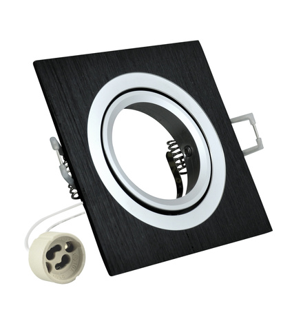 BEWEGLICHE SÜDOPAL GOLDLUX (Polux) ALU SCHWARZ Deckenleuchte