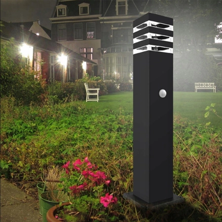 Gartenmast Außenlampe Stehend E27 LED Bewegungsmelder