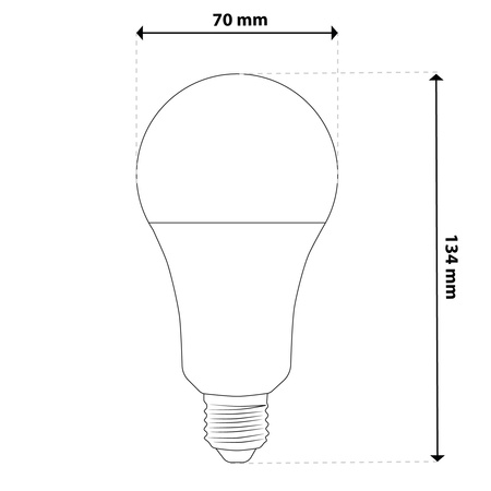 LED Lampen E27, Glühbirne A70 18W = 150W 2421lm 260° 6500K kaltweiß LUMILED