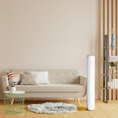 STELLA LED Stehlampe 12W RGB Farbwechselnd Musikalische Fernbedienung Goldlux(Polux)