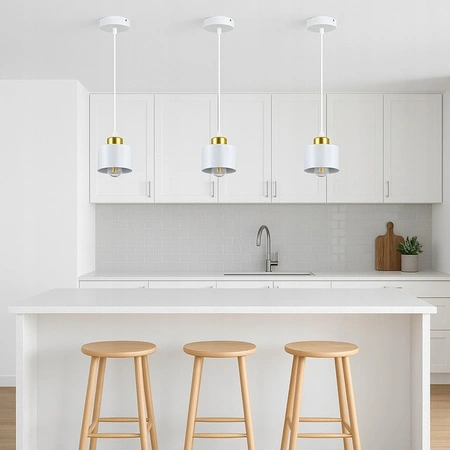 Masterled E27 Weißgold Elza Deckenleuchte zum Aufhängen