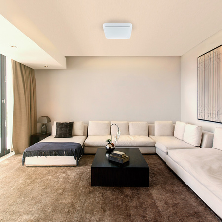 Plafond LED-Decken-Wandleuchte Quadratisch 24W 4000K 33cm IP44