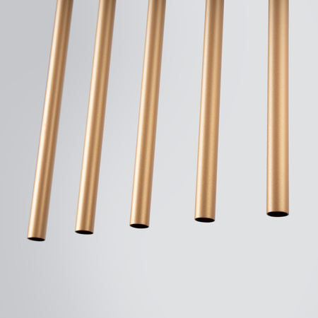 PASTELO 5L 5xG9 Gold Moderne Deckenhängeleuchte SOLLUX