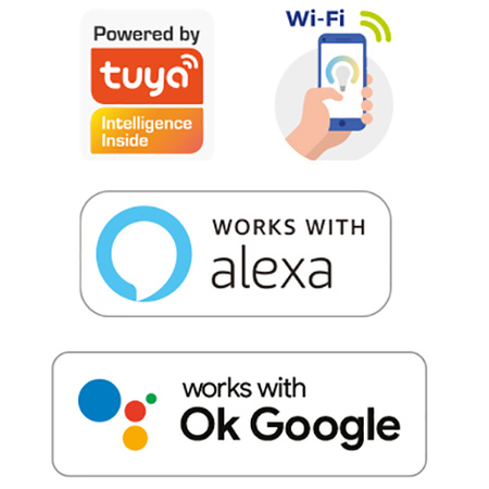 LED-Deckensegel 36W CCT SPECTRUM SMART TUYA WiFi 49cm