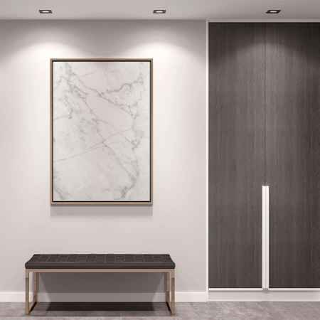 BEWEGLICHE Deckenleuchte OPIN GOLDLUX (Polux) QUADRATISCH SCHWARZER STAHL