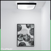 LED-Deckensegel 2x E27 DUALIO Quadratisch IP44 30cm LUMILED