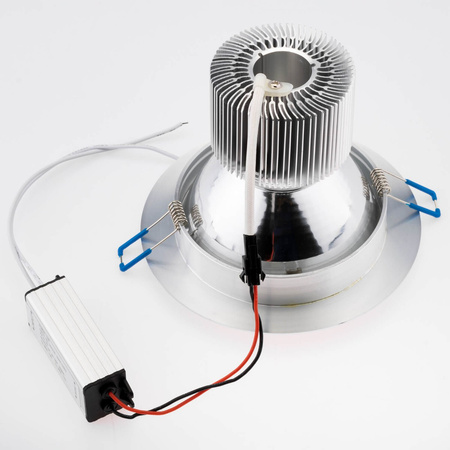 Deckenleuchte 15W Einbau-LED-DOWNLIGHT DEEP Rund 4000K 1200lm Silber