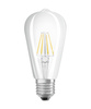 LED-Glühbirne ST64 Edison E27 5.8W = 60W 806lm 4000K Neutral CRI90 300° Glühfaden Dimmbar SUPERSTAR PLUS CLASSIC Osram