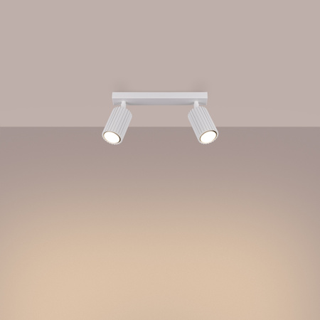 Tuba Spot Reflektor-Deckenleuchte 2x GU10 Weiß Carbon Deep Space SL.1542 Sollux