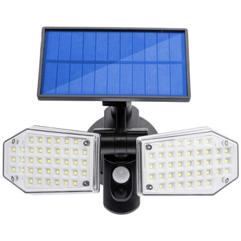 LED Solarstrahler 78x LED 15W 450lm Kaltbewegungssensor IP65