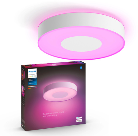 LED-Deckenleuchte INFUSE M Weiß 33.5W CCT RGB PHILIPS HUE Bluetooth Zigbee