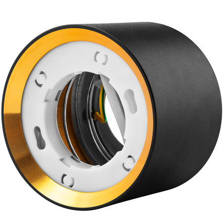 HALOGEN-Anbauleuchte SUNLA Tuba Gx53 LED Spot Wandleuchte Waltz Schwarz und Gold LUMILED