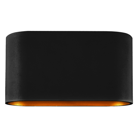 Wandleuchte Außenfassadenleuchte G9 Schwarz Gold Elissa Sanico Goldlux