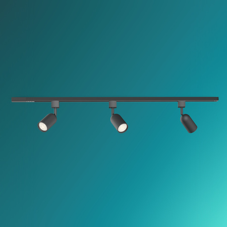 Bus-Hängelampen-Kit 1m + 3x LED GU10 Einphasig Schwarz EasyLink Shea Philips