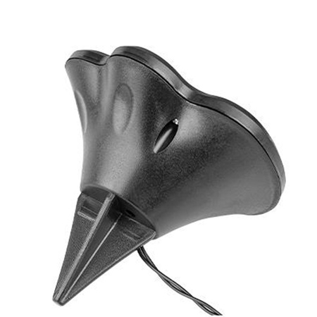 LED Solar Gartenleuchten Doglegs 6500K IP44 mit Dämmerungssensor 470cm Schwarz und Weiß