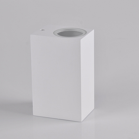 Außenwandleuchte oben unten mit LED 2x GU10 BOSTON GOLDLUX (Polux) ALUMINIUM Weiß