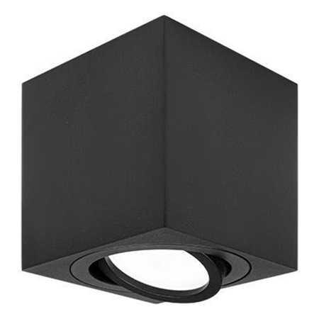 Aufputz-Halogen-Bewegliche GU10-Leuchte in quadratischem Schwarz 84 mm