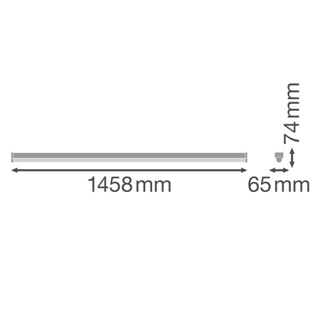 48W 7200lm CCT Weißes lineares Ledvance-Leuchtband