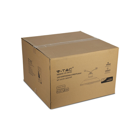 Straßenlaterne LED 100W 4000K KLASSE II + III-M Typ SAMSUNG CHIP VT-115ST V-TAC