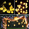 Solar Garden Ornamental Garland Lichterkette 20 Kugeln Warme Farbe 400 cm