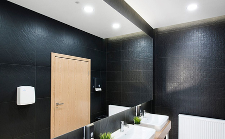 HALOGEN hermetisches Badleuchten-Set AQUS chrom IP44 + LED GU10 6W 6500K Lumiled