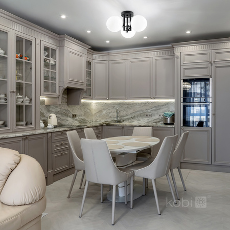 Dekorative Deckenleuchte 3x G9 Grau Elegance Kobi