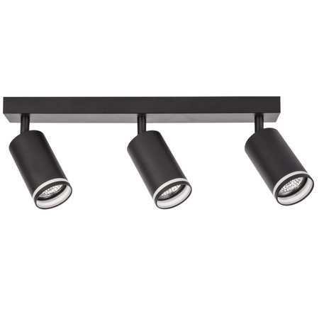 LED PARIS 3 x GU10 Schwarz GOLDLUX (Polux) LED-Decken-/Wandleuchte