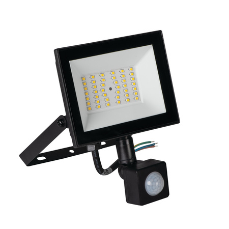 LED-Fluter GRUN Motion Sensor 30W 2650lm 4000K IP65 Schwarz KANLUX