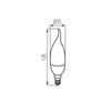 LED Lampen IDO FLAME E14 6.5W 806lm 4000K Neutral KANLUX