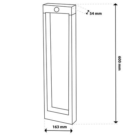 LED Solar Gartenlampe Stehender Dekorativer Mast Bewegungs- und Dämmerungssensor IP54 4000K