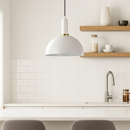 Masterled Koko Weiß Kupfer E27 Hängeleuchte