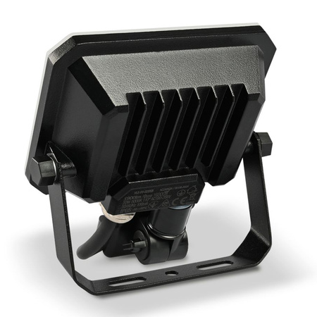 LED-Flutlicht 20W 1900lm 5000K Kalt mit Bewegungs- und Dämmerungssensor Schwarz mit Milchglasschirm Videx