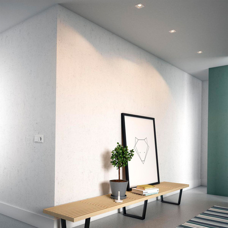 3x Halogen-Steckleuchte ENNEPER GU10 Square Beweglich PHILIPS