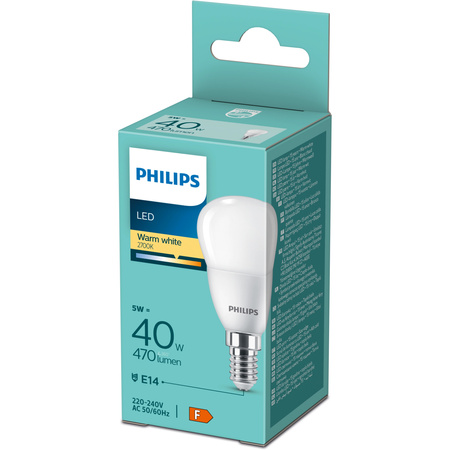 LED-Lampe E14 Ball P45 4.9W = 40W 470lm 2700K Warm Essential Philips