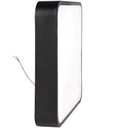 Decken-LED-Wandleuchte quadratische Halterung 3300lm 40W 4000K IP22 Schwarz