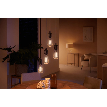 LED Edison E27 ST72 7W CCT PHILIPS HUE White & Ambiance Glühfaden Bluetooth Zigbee Glühbirne
