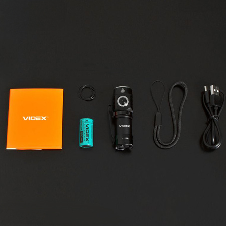 Taktische LED wiederaufladbare wasserdichte Taschenlampe 10W 600lm 5700K A055 VIDEX