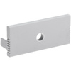 Endkappe für Unterputzprofil architektonischer Typ P XL mit Loch Kunststoff, Grau LUMILED