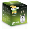 Solar Gartenlampe LED MAGUS 3000K Laterne Batterie Glas LUMILED