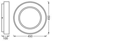 LED Oberfläche Plafond 18.5W 500lm CCT Dimmbar Rund Weiß SMART+ WiFi Sun@Home Ledvance