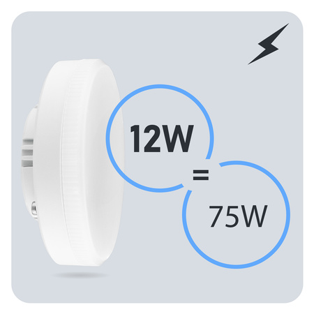LED Lampen GX53, Glühbirne 12W = 75W 1100lm 120° 4000K neutral LUMILED