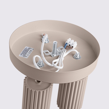 Decke Plafond Lampe 3x GU10 Aluminium Taupe Carbon Deep Space SL.1768 Sollux