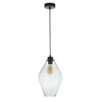 TULON Pendelleuchte Schwarz Glas Modern E27 4190 TK Lighting