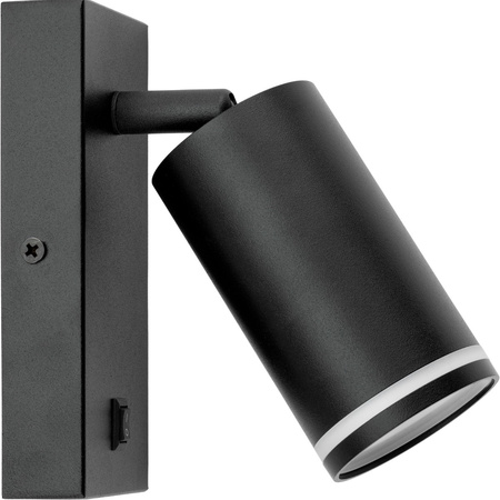 GU10 RING Wandleuchte mit schwarzem Schalter